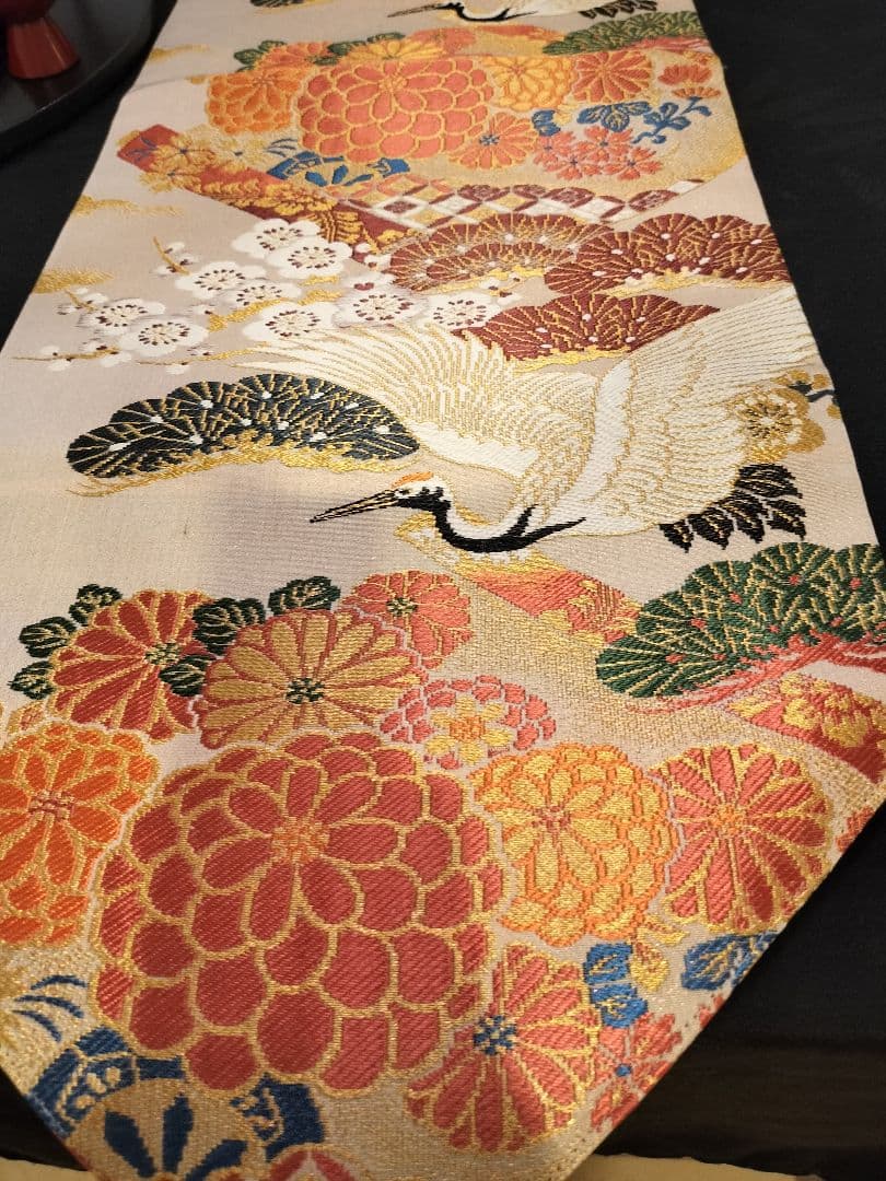 indianA937高級ひな祭り‼️花嫁衣装帯‼️1ｍ96cm