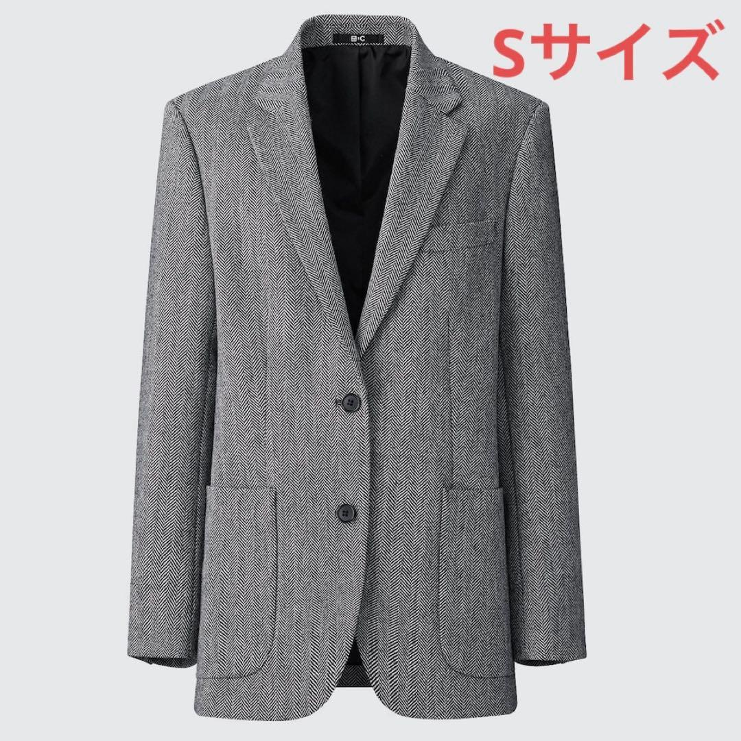 UNIQLO C ツイードオーバーサイズジャケット Sサイズ　美品