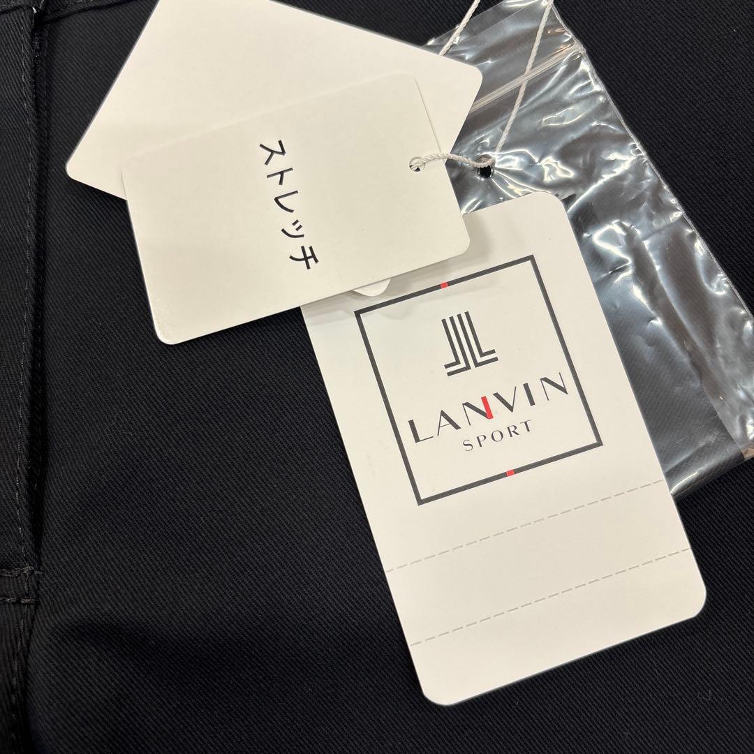 LANVIN SPORT ストレッチ綿 黒パンツ レディース
