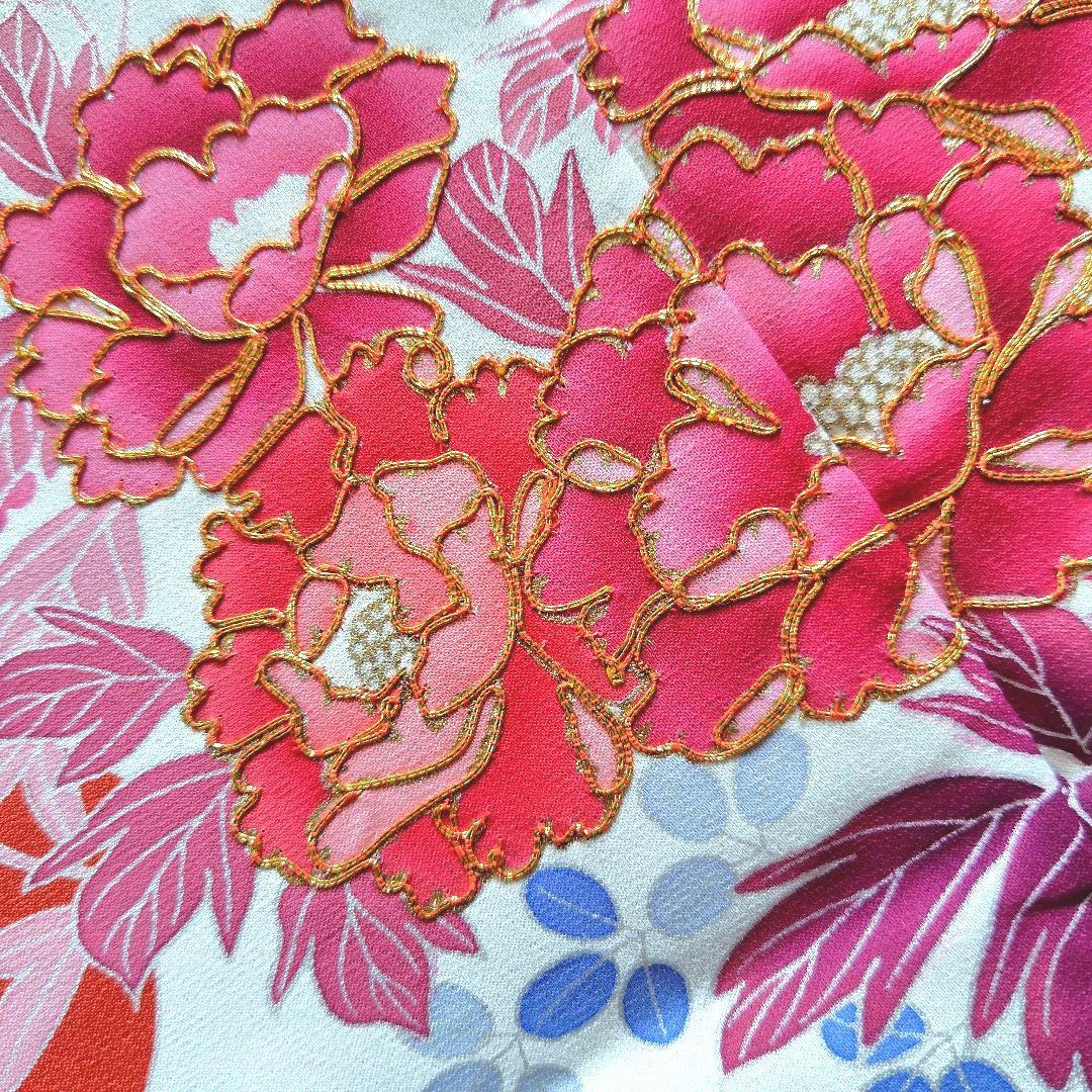 1/18限定値下げ　振袖　仮絵羽　正絹❣️5点セット・お得品❣️リメイク　材料