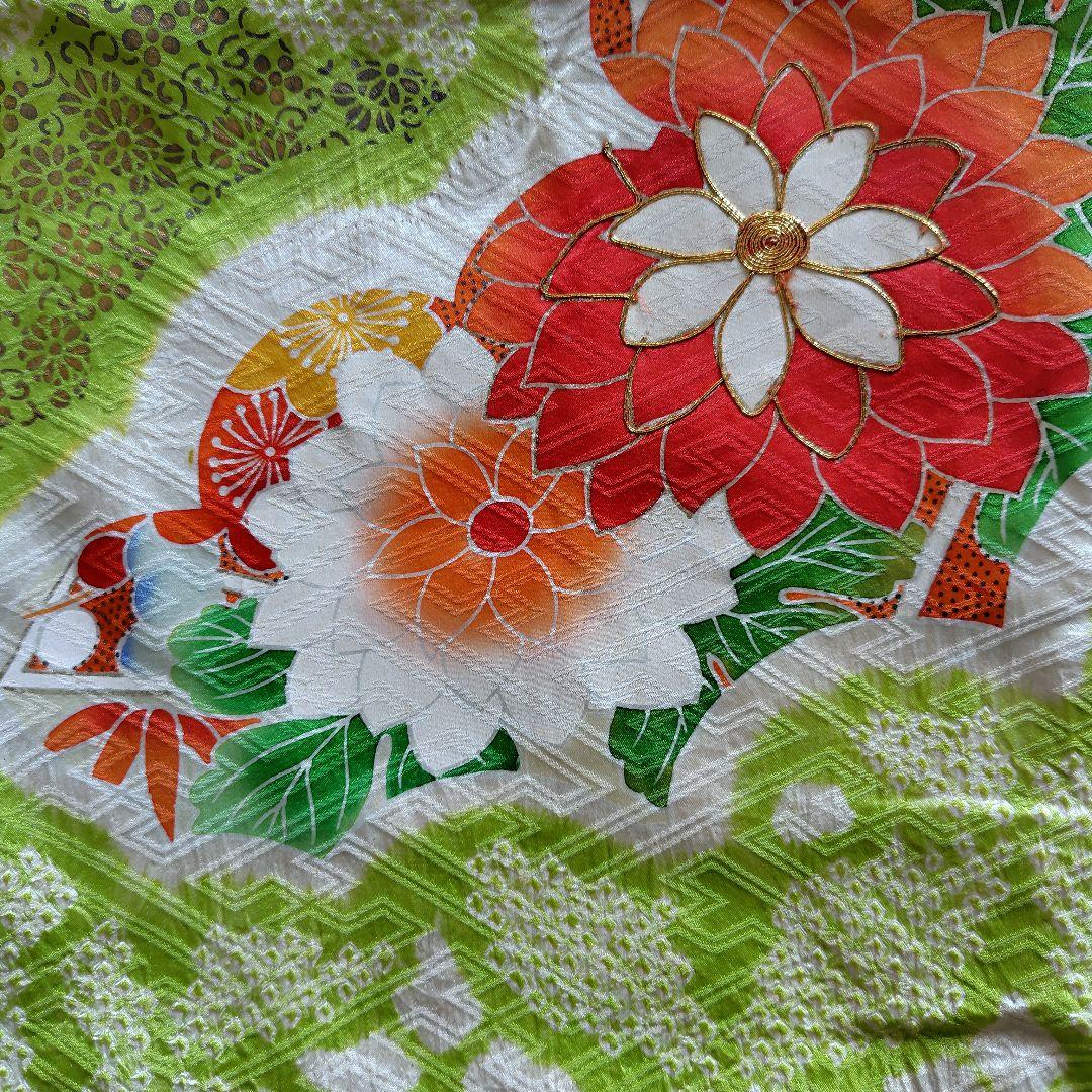 1/18限定値下げ　振袖　仮絵羽　正絹❣️5点セット・お得品❣️リメイク　材料