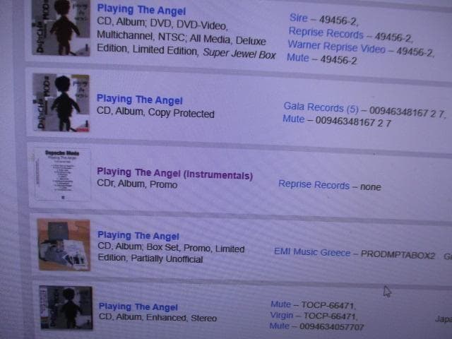 洋楽 Depeche Mode Playing The Angel (RARE!!)