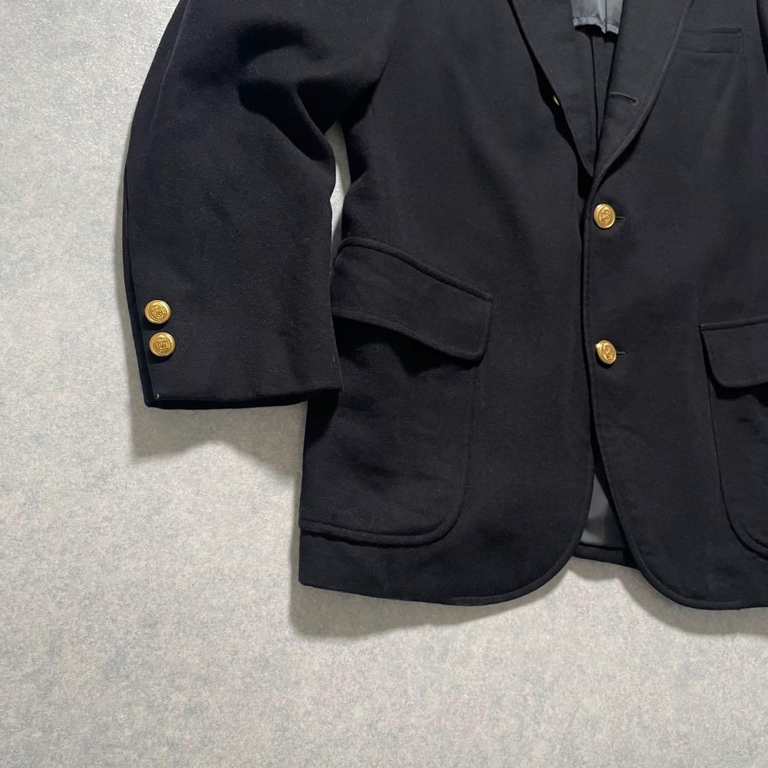 激渋 ブルックスブラザーズ ブレザー カシミヤ混 金ボタン刻印入り 背抜き M