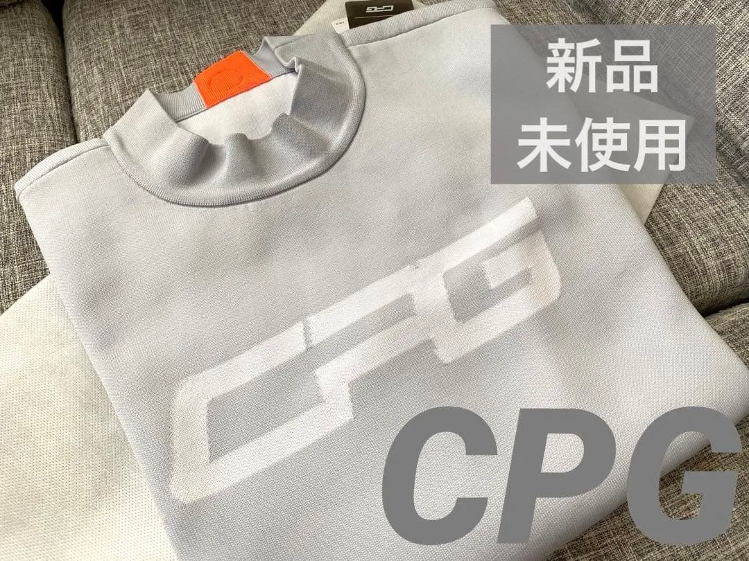 CPGGOLF 新品未使用　超美品　ロゴジャガードモックプルオーバーMENS
