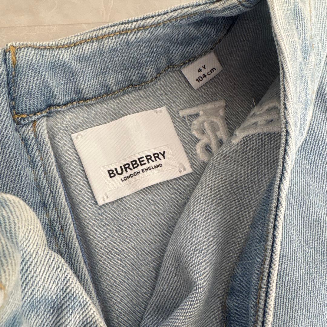 最終値下げ！BURBERRY キッズ デニム ワンピース ⑦