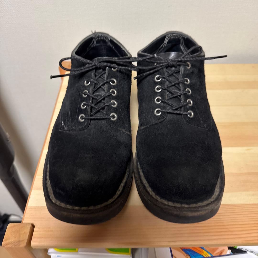 黒 スエード ワークブーツ