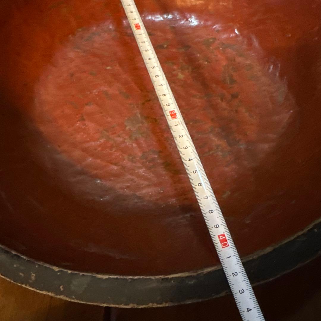 瞬間的お値下げ❣️ヴィンテージ　こね鉢　木製ボウル 使用感あり