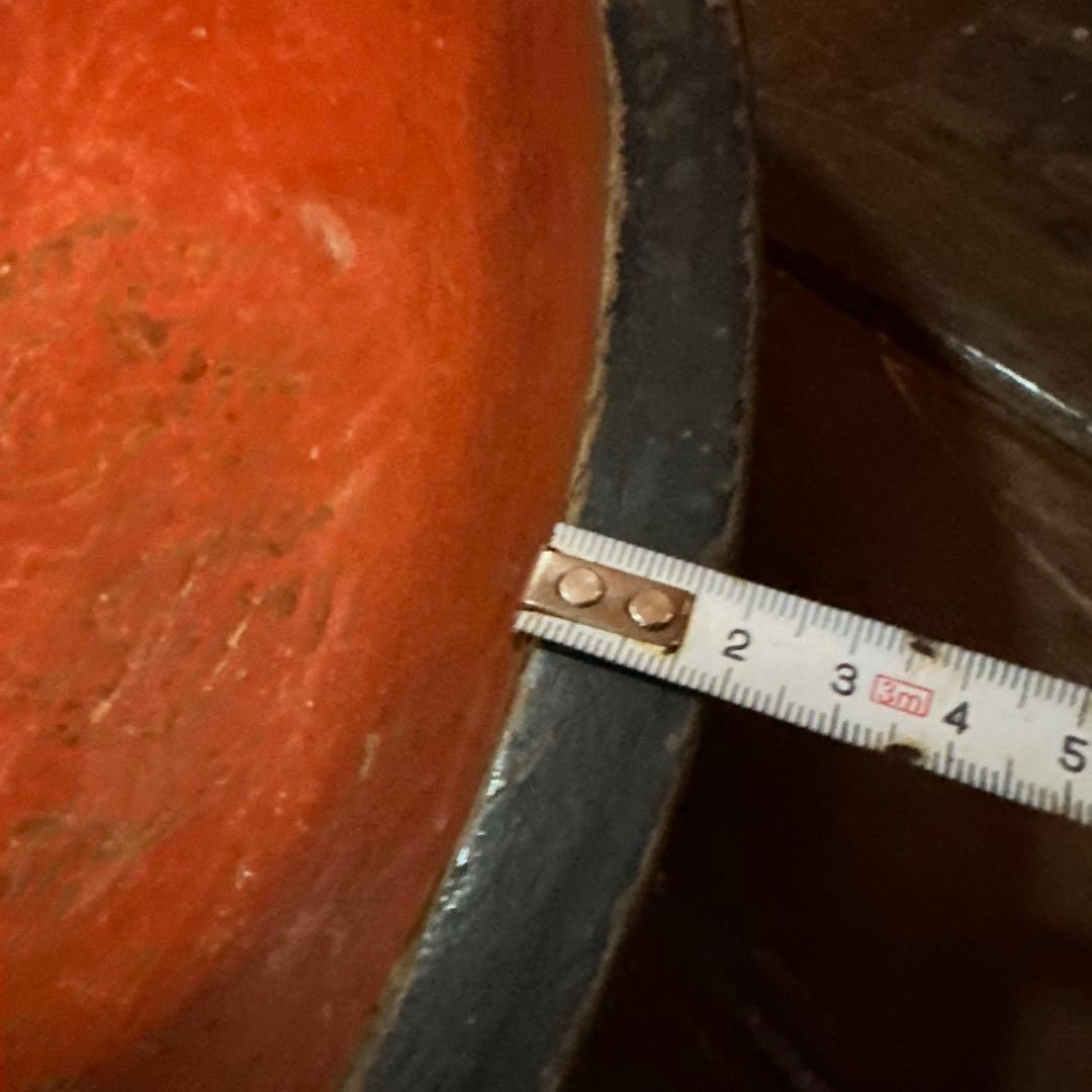 瞬間的お値下げ❣️ヴィンテージ　こね鉢　木製ボウル 使用感あり