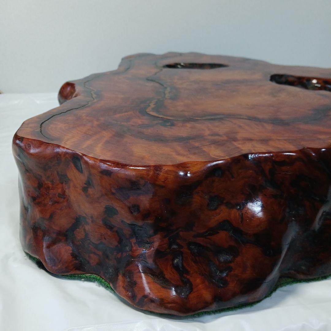 送料込み　屋久杉　希少厚切り台座