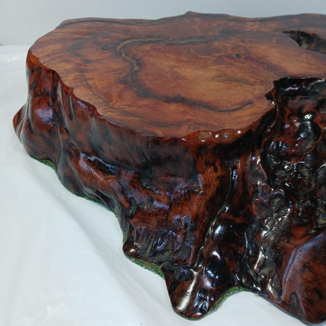 送料込み　屋久杉　希少厚切り台座