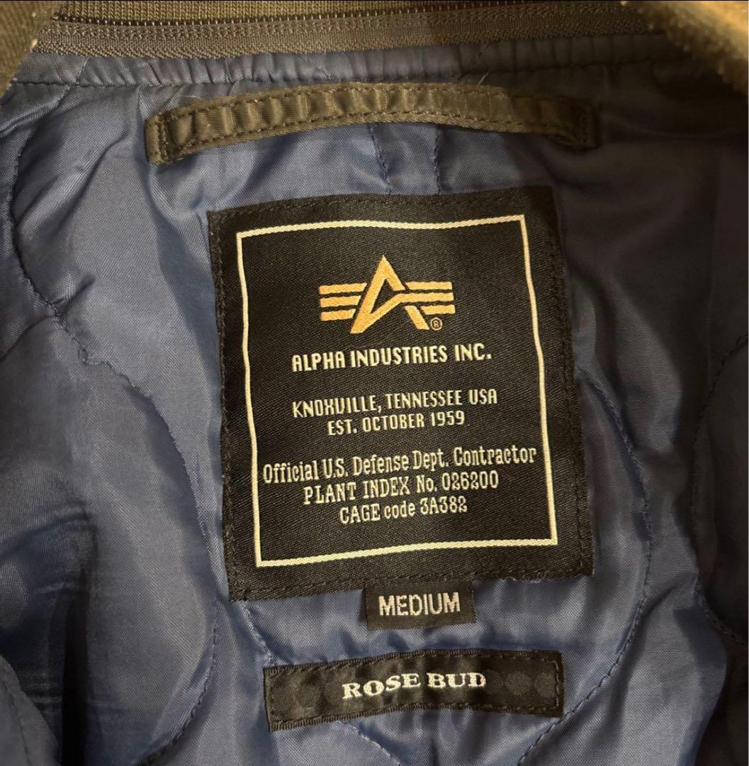 ALPHA INDUSTRIES MA-1 フライトジャケット オリーブグリーン