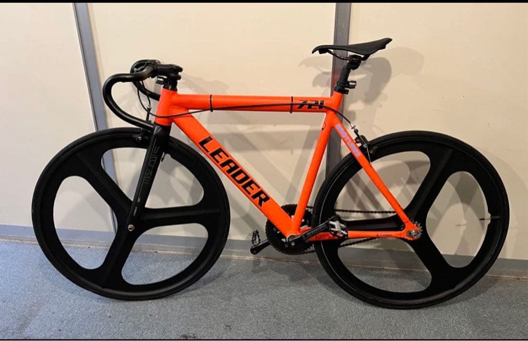 LEADER BIKE 721 シングルスピード ピスト オレンジ M