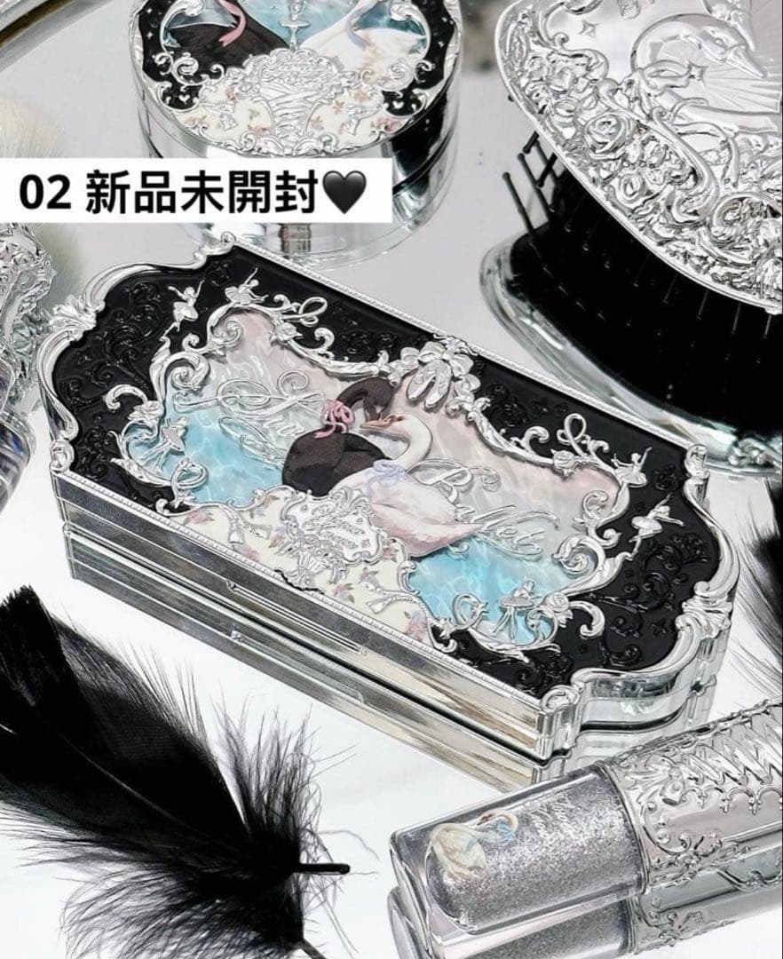 【新品6点セット】フラワーノーズ　スワンバレエ　アイシャドウ３色＆チーク＆口紅