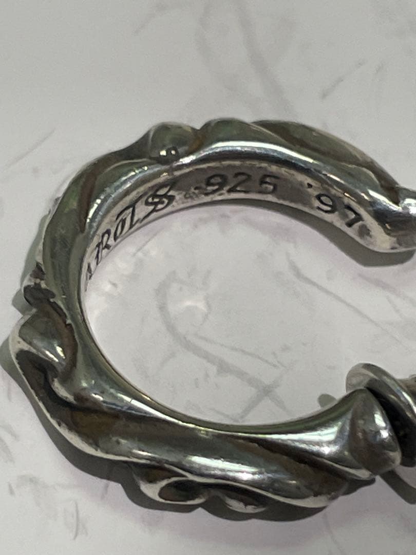 #154【あんしん鑑定済み】スクロールフープピアス