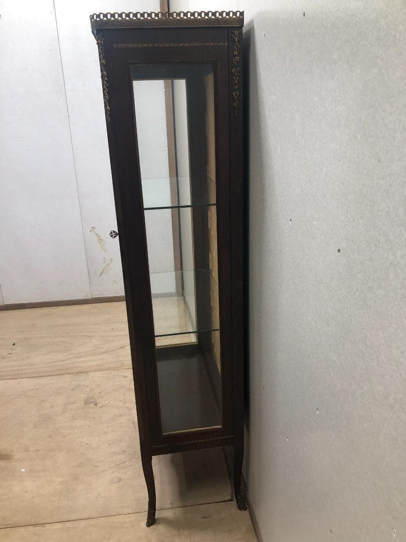 送料無料 ス. キュリオキャビネット 飾り棚 ヨーロピアン 73041-1-70