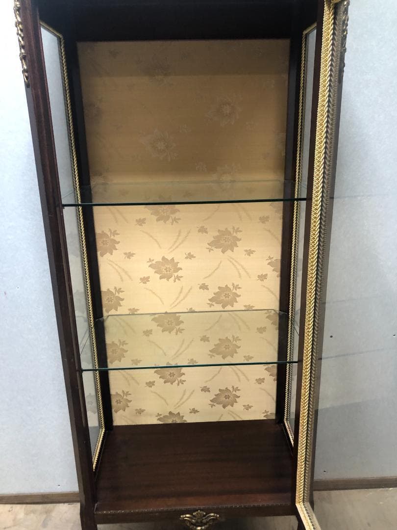 送料無料 ス. キュリオキャビネット 飾り棚 ヨーロピアン 73041-1-70