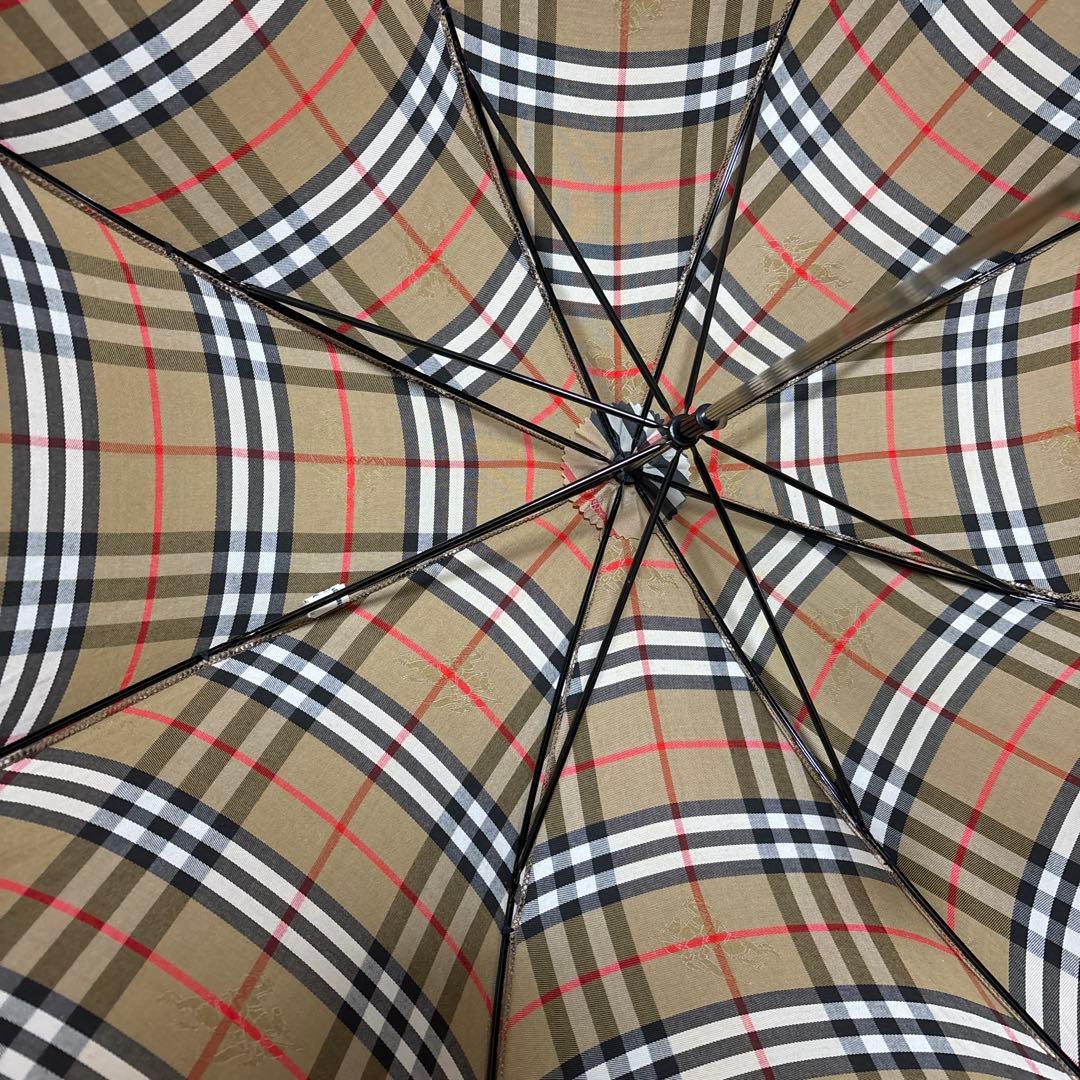 Burberrs 英国製 ロゴジャガード シャドーホースノバチェック　傘