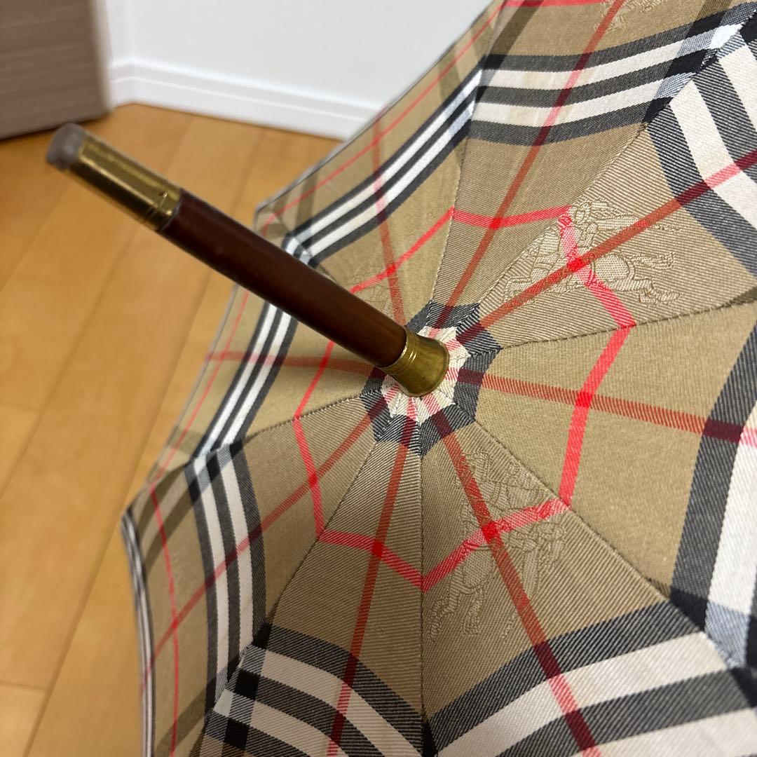 Burberrs 英国製 ロゴジャガード シャドーホースノバチェック　傘