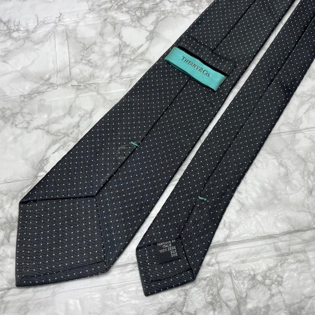 ティファニー　Tiffany&Co. ネクタイ　ドット　ティファニーブルー