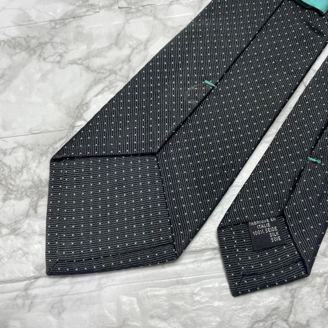 ティファニー　Tiffany&Co. ネクタイ　ドット　ティファニーブルー