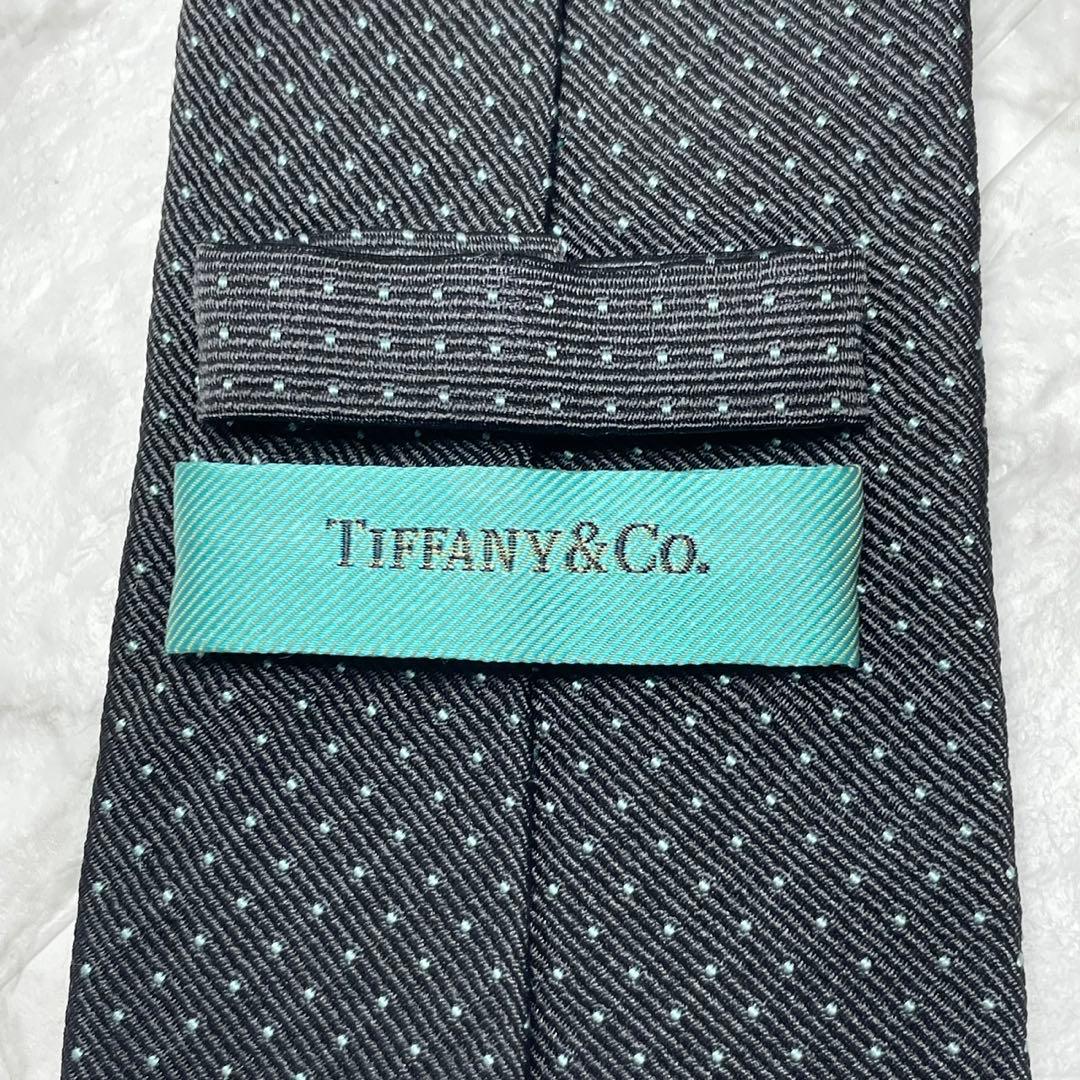 ティファニー　Tiffany&Co. ネクタイ　ドット　ティファニーブルー