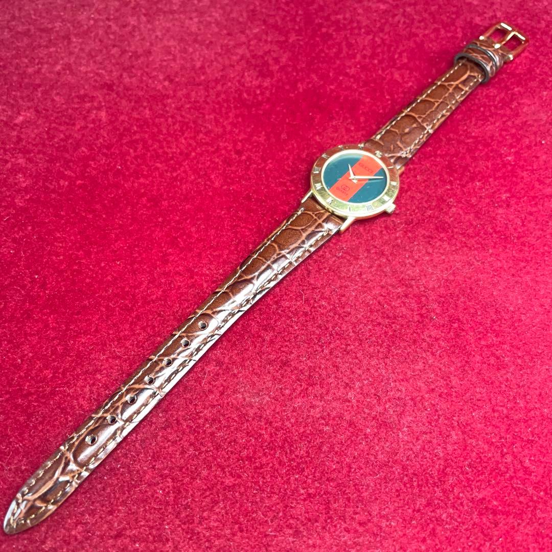 VINTAGE GUCCI グッチ 3000M 高級 90s クォーツ スイス製