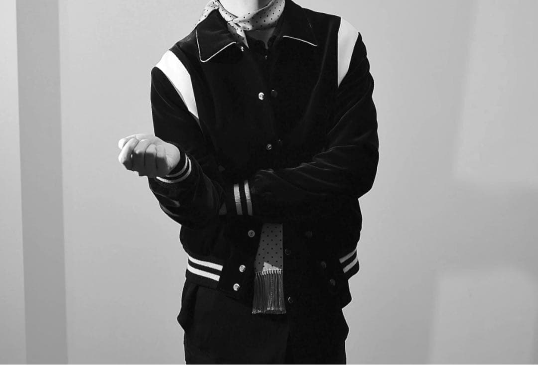 【新品未使用品】CELINE テディジャケット 48 黒【エディ期】