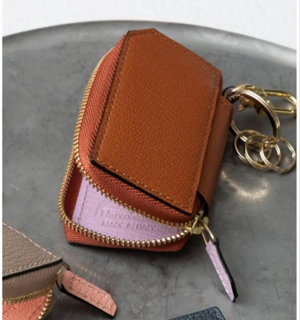 L'arcobalenoラルコバレーノ別注スマートキーケース 本革 キャメル