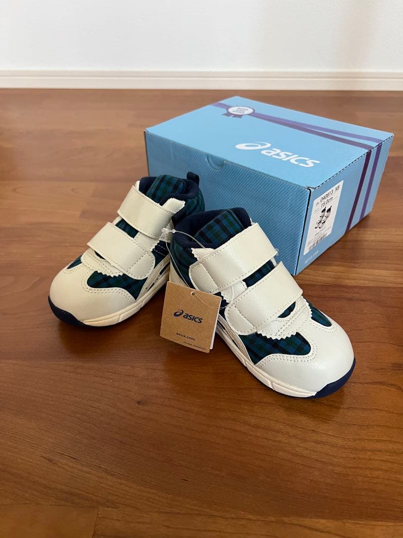 ベビースニーカー〈アシックス × familiar〉 15.0cm 青 XB
