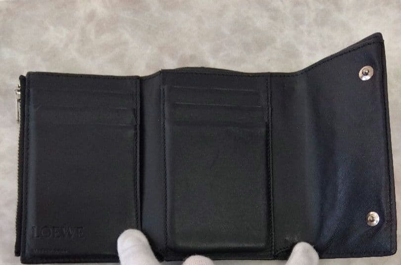 AQG16 ロエベ リピートアナグラム コンパクトウォレット 3つ折財布