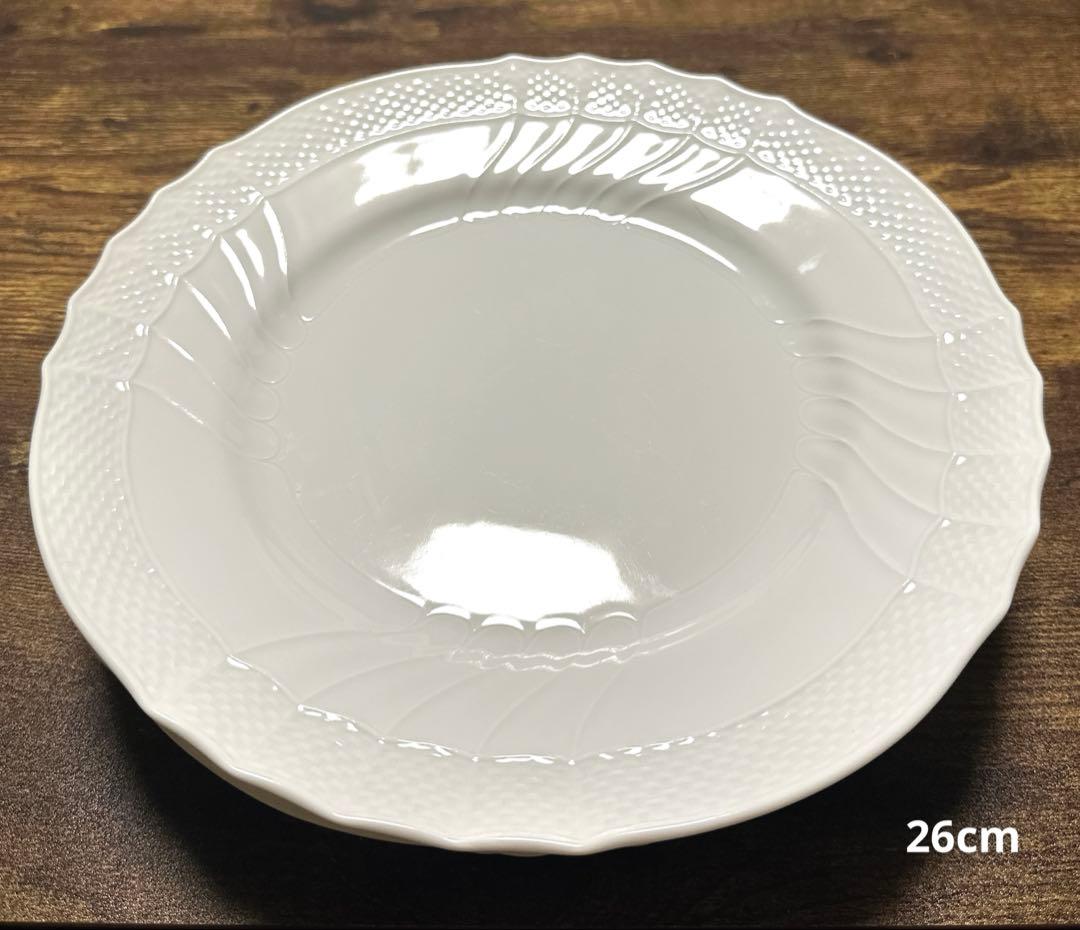 リチャードジノリベッキオホワイト プレート26㎝/8枚+17cm/2枚合計10枚