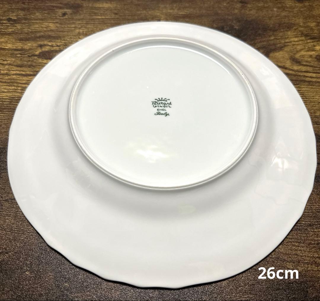 リチャードジノリベッキオホワイト プレート26㎝/8枚+17cm/2枚合計10枚