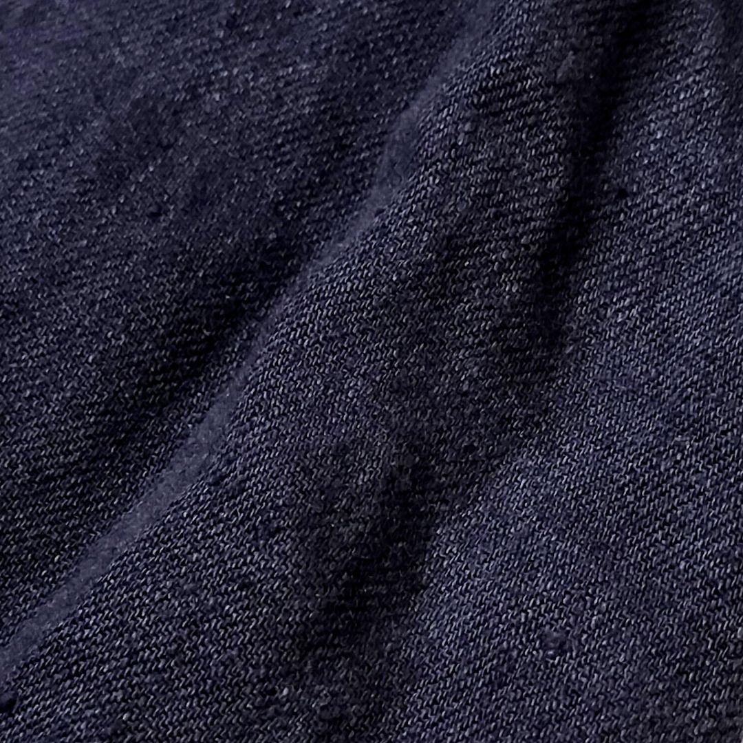 ＊人気＊イチアンティークス リネン100%サルエルパンツ 製品染め ネイビー