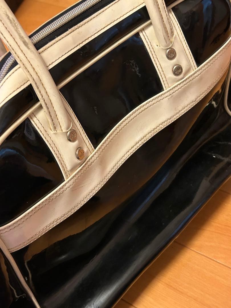 希少 OLD アディダス エナメル ボストンバッグ