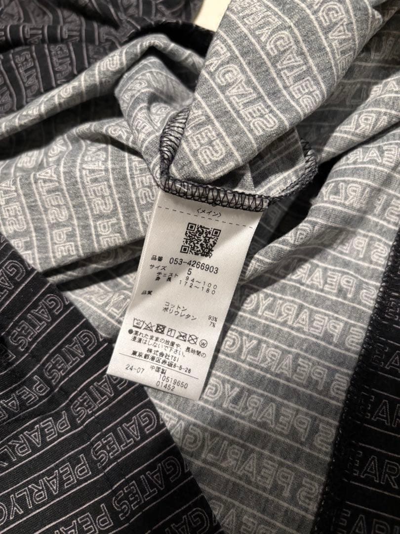 PEARLY GATES 長袖　モックネック　5 L メンズ　ゴルフウェア