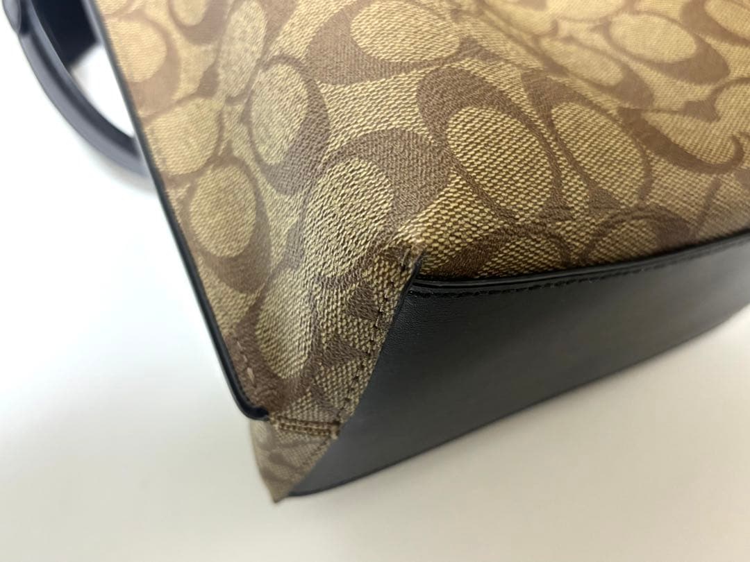 COACH コーチ モリー バケットバッグ 22 シグネチャー CA582