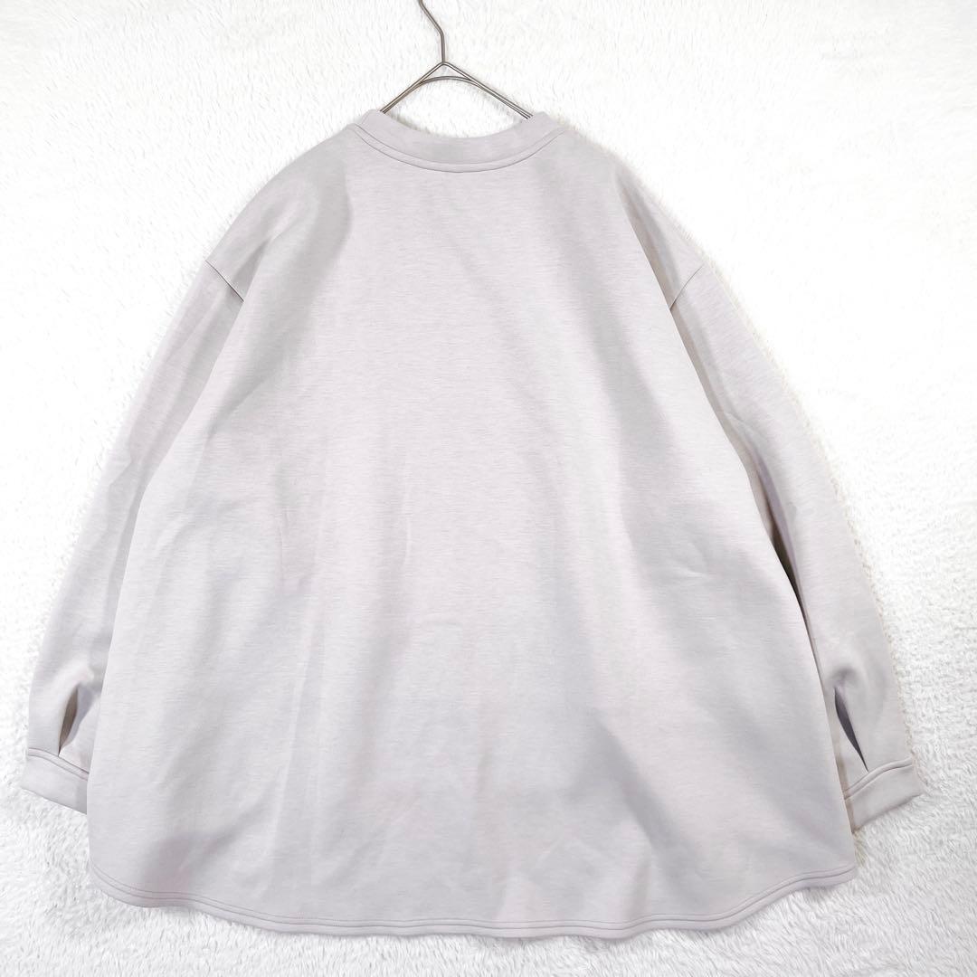 ビアズリー クルーネック プルオーバー ダンボール ビッグシルエット グレー