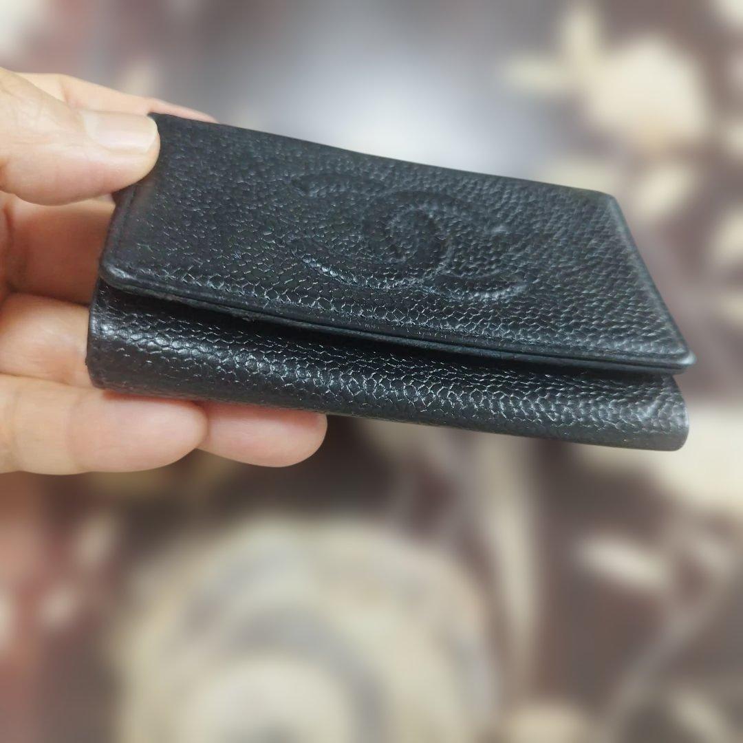 シャネルキャビアスキン　キーケース