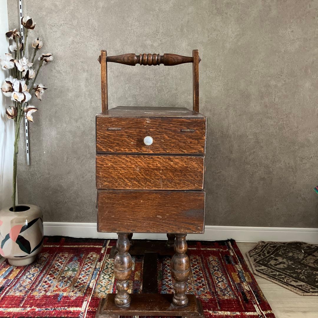 木製アンティーク収納ボックス