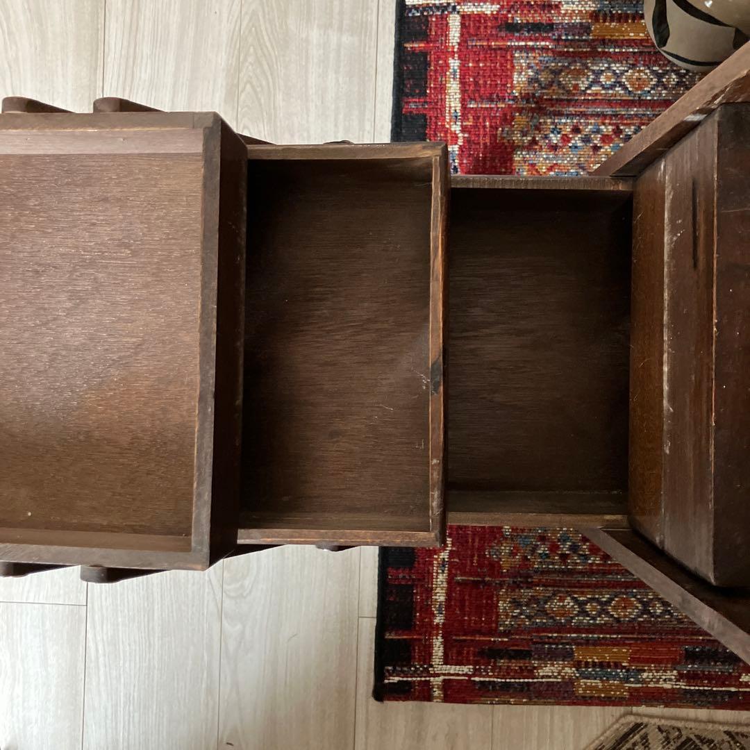 木製アンティーク収納ボックス