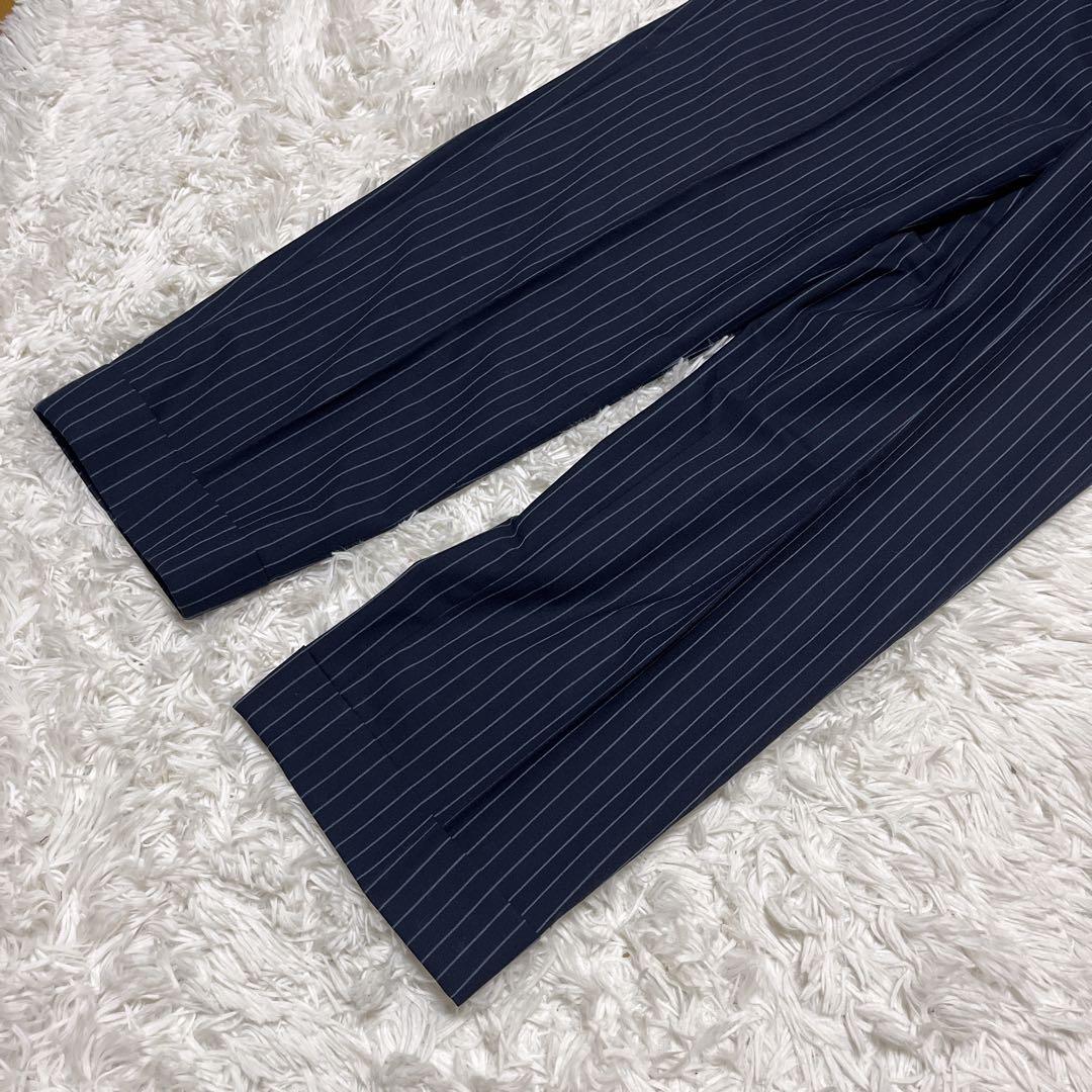 バーバリーブラックレーベル セットアップスーツ ネイビー ホースロゴ 38L