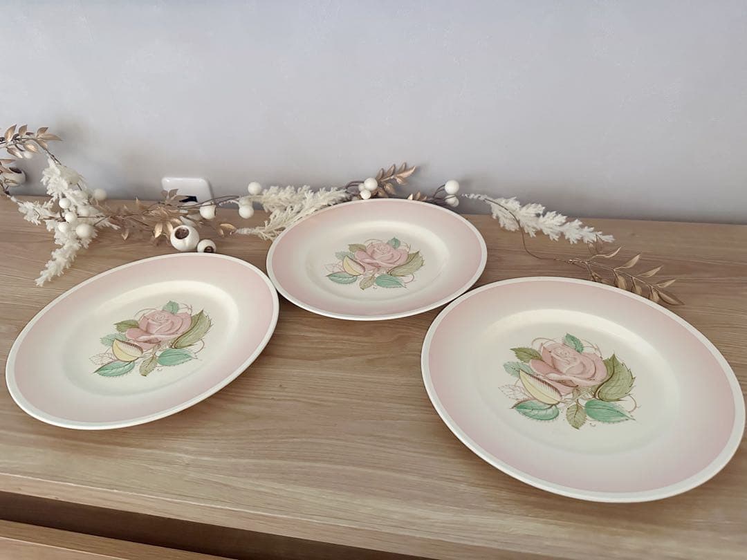 スージークーパー　パトリシアローズ　プレート　23㎝　3枚セット