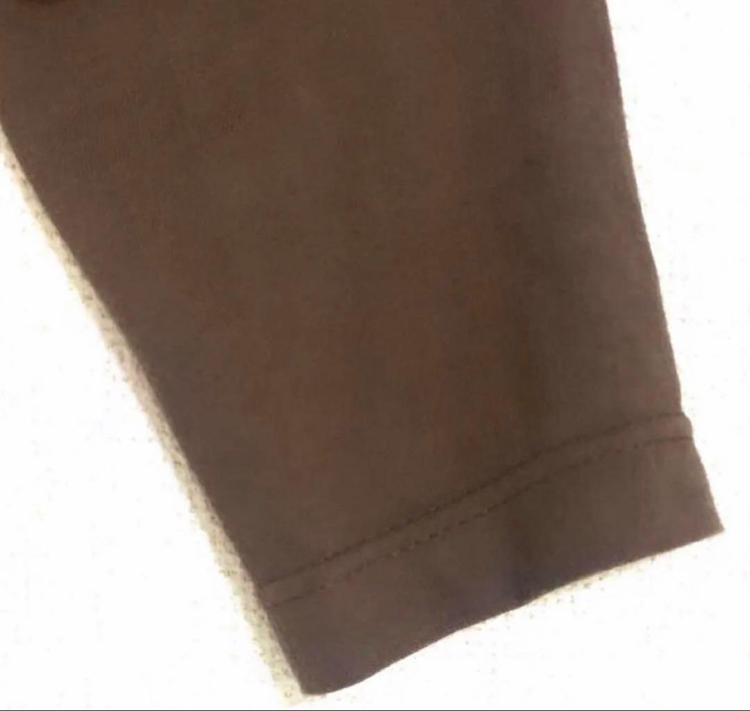 u*3様 【年内お値下げ中】PRADA ロングTシャツ ビーズ ロゴ ブラウン