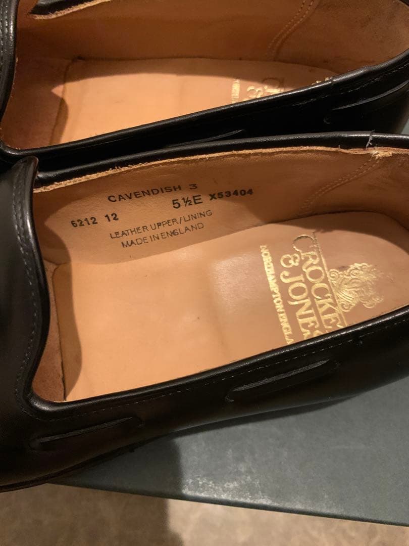 【美品】クロケット&ジョーンズ　キャベンディッシュ3　UK5.5