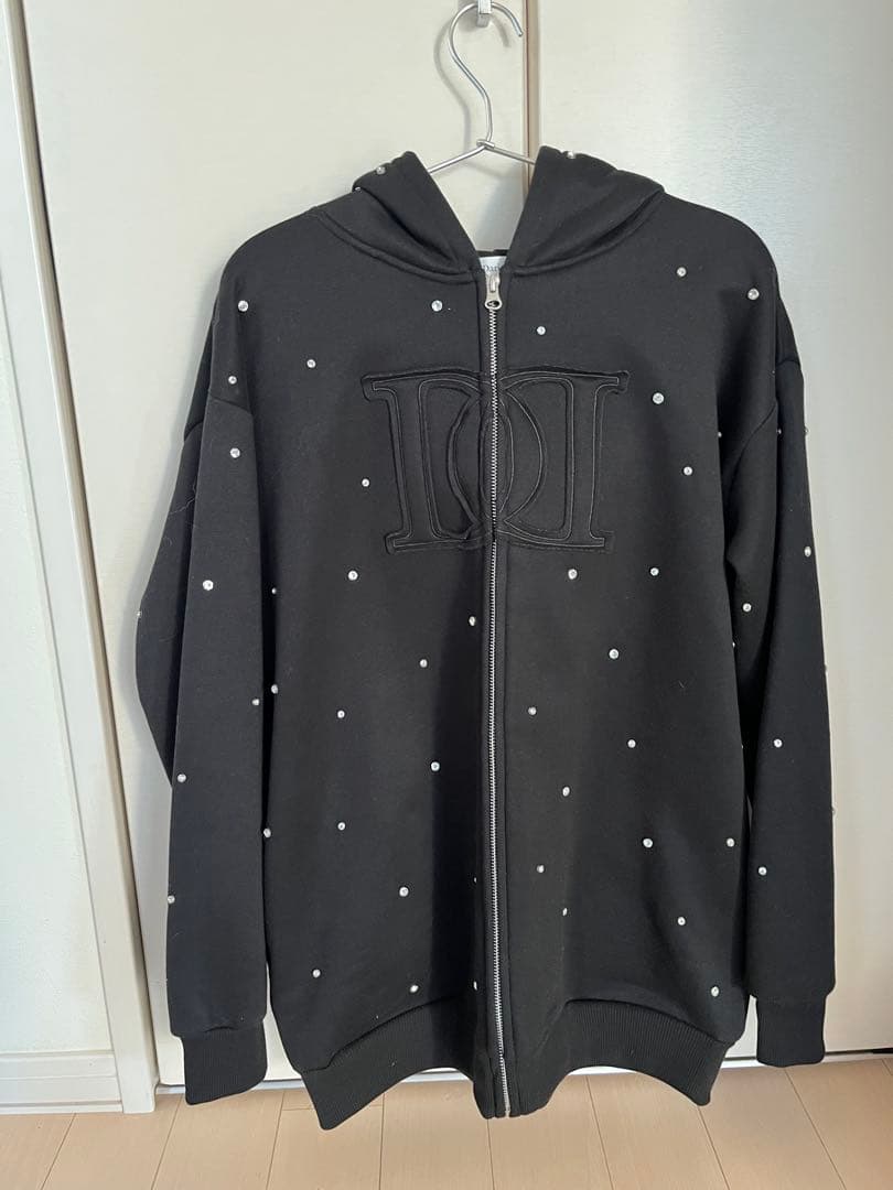 【新品未使用タグ付き】Darich DDロゴビジュージップパーカー ブラック