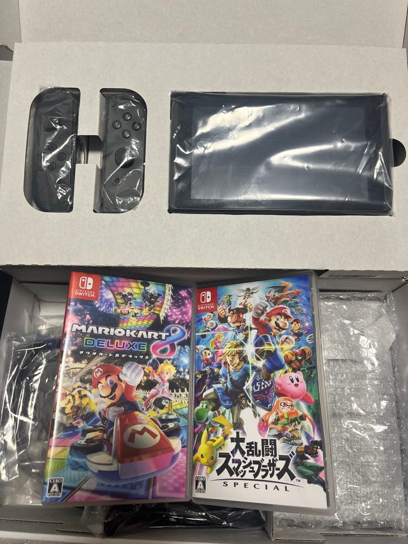 Nintendo Switch即遊べるセットスマブラマリオカート8コントローラー