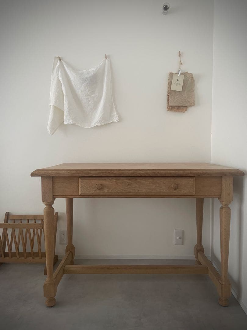 アンティーク デスク 剥離家具 店舗什器 ドロワーテーブル