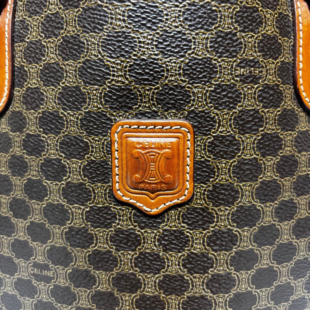 セリーヌ CELINE マカダム柄 トートバッグ バケツ型 オールドセリーヌ