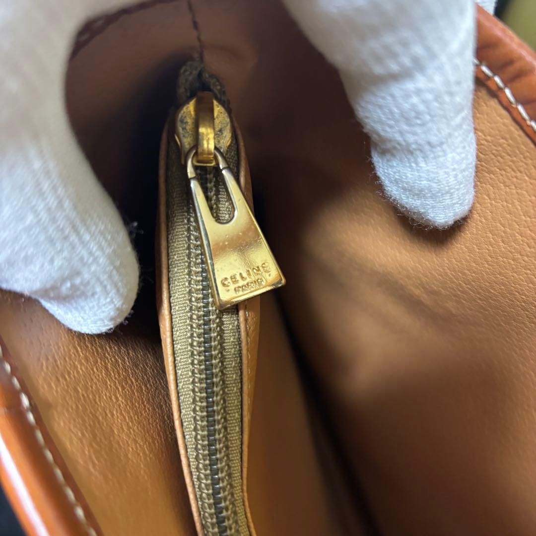 セリーヌ CELINE マカダム柄 トートバッグ バケツ型 オールドセリーヌ