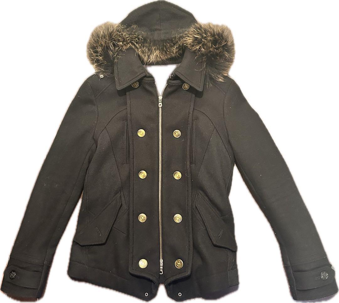 ジャケット・アウター 00s ppfm fur fooded napoleon jacket